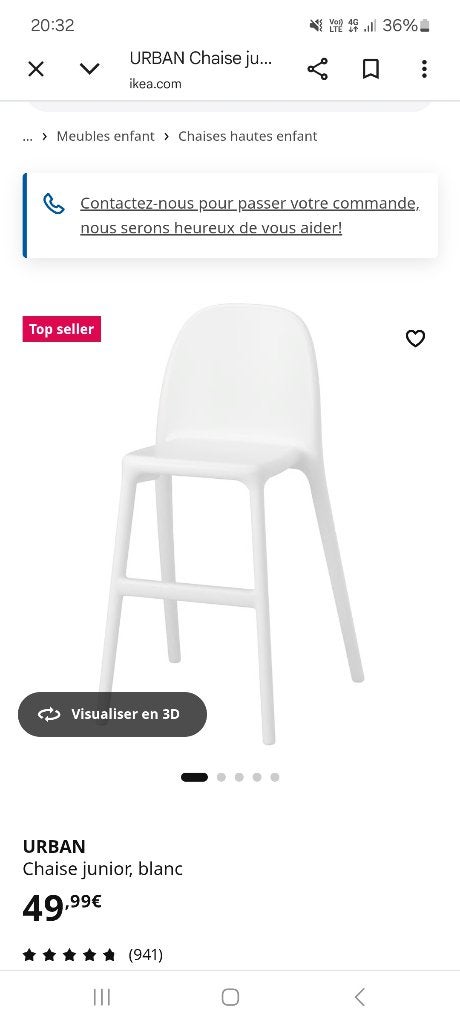 Chaise enfant, Enfants & Bébés, Enlèvement, Utilisé, Chaise de table