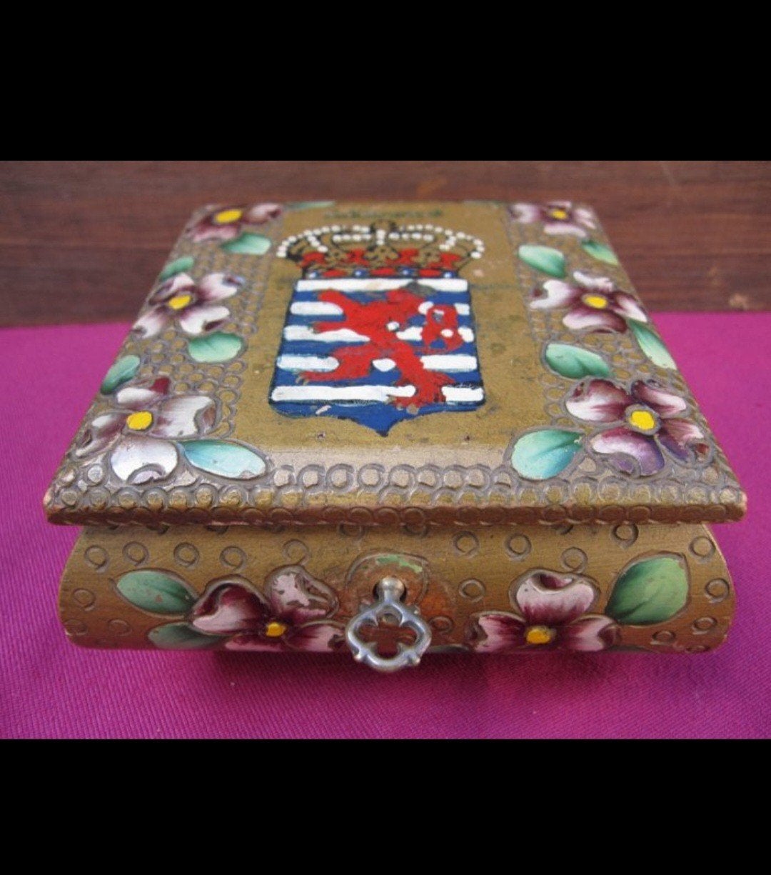 Coffret souvenir vintage Echternach - Armoiries du Luxembour, Enlèvement ou Envoi