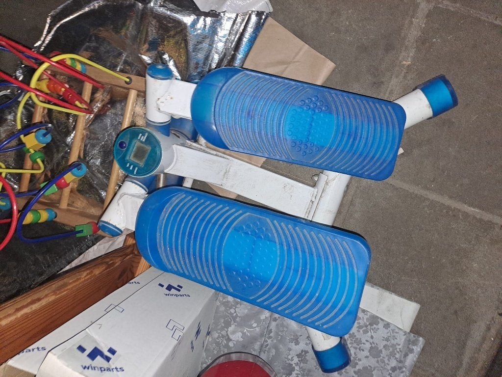 Mini Stepper - Wit/Blauw - Fitness Apparaat, Sport en Fitness, Overige Sport en Fitness, Ophalen, Gebruikt