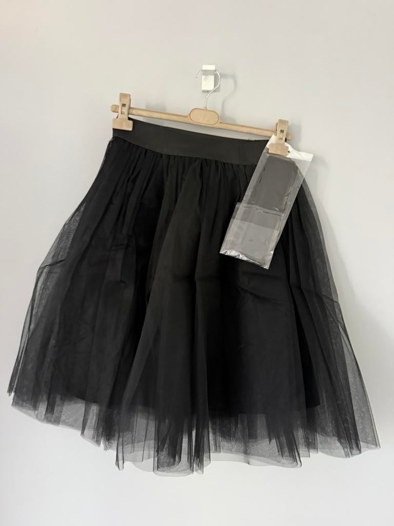 Zwarte tutu rok voile - Shein - mt L, Zwart, Maat 42/44 (L), Nieuw, Ophalen of Verzenden
