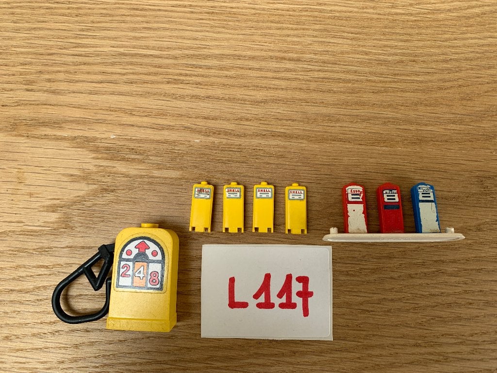 LEGO L117: VINTAGE BENZINEPOMPEN SHELL, Enlèvement ou Envoi, Utilisé, Lego