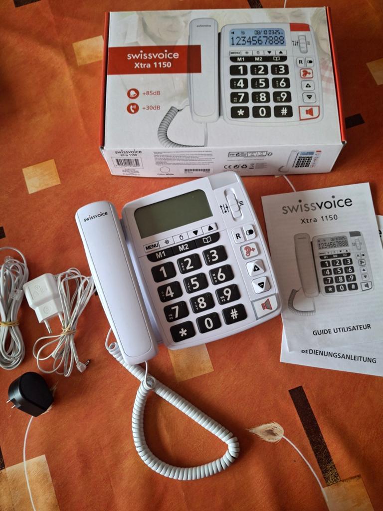 Vaste telefoon voor slechthorenden, Ophalen