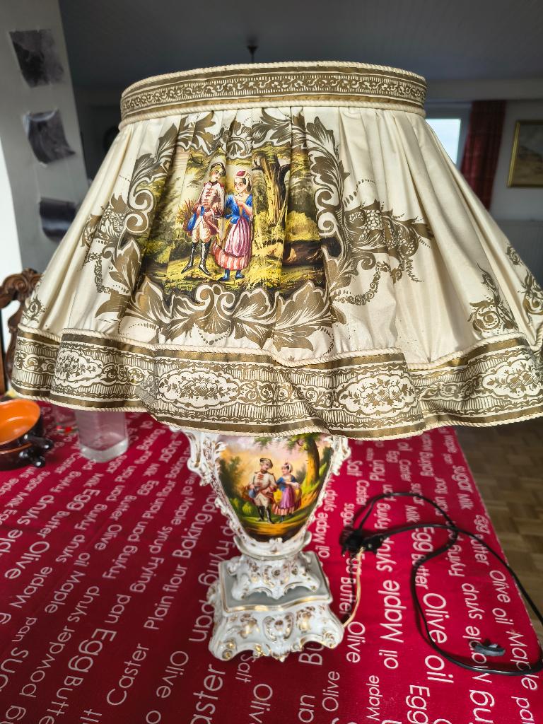 Lampe Abat-jour style Rococo - Louis XV revival, Antiquités & Art, Enlèvement