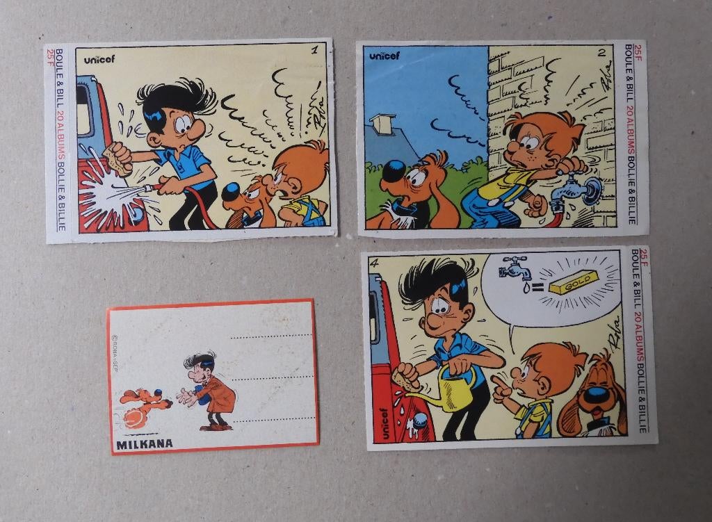 4 stickers - Bollie en Billie - Roba, Ophalen of Verzenden, Gebruikt, Film, Tv of Omroep