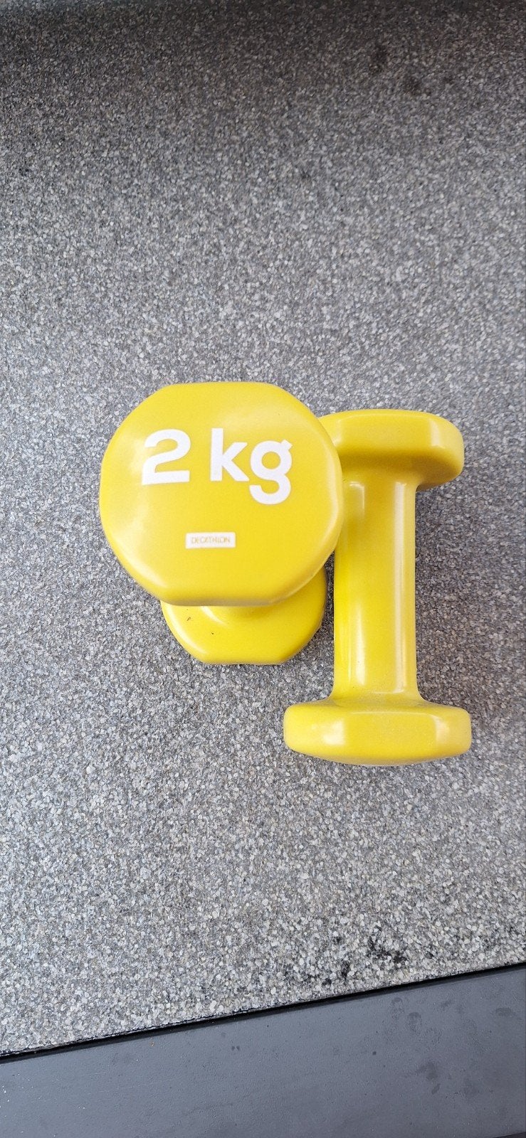 gewichten duo - 2 kg, Sport en Fitness, Fitnessmaterialen, Ophalen, Zo goed als nieuw, Overige typen