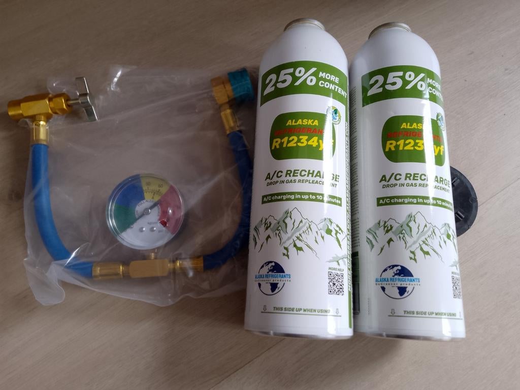 Recharge airco r1234yf à faire soi même, Ophalen