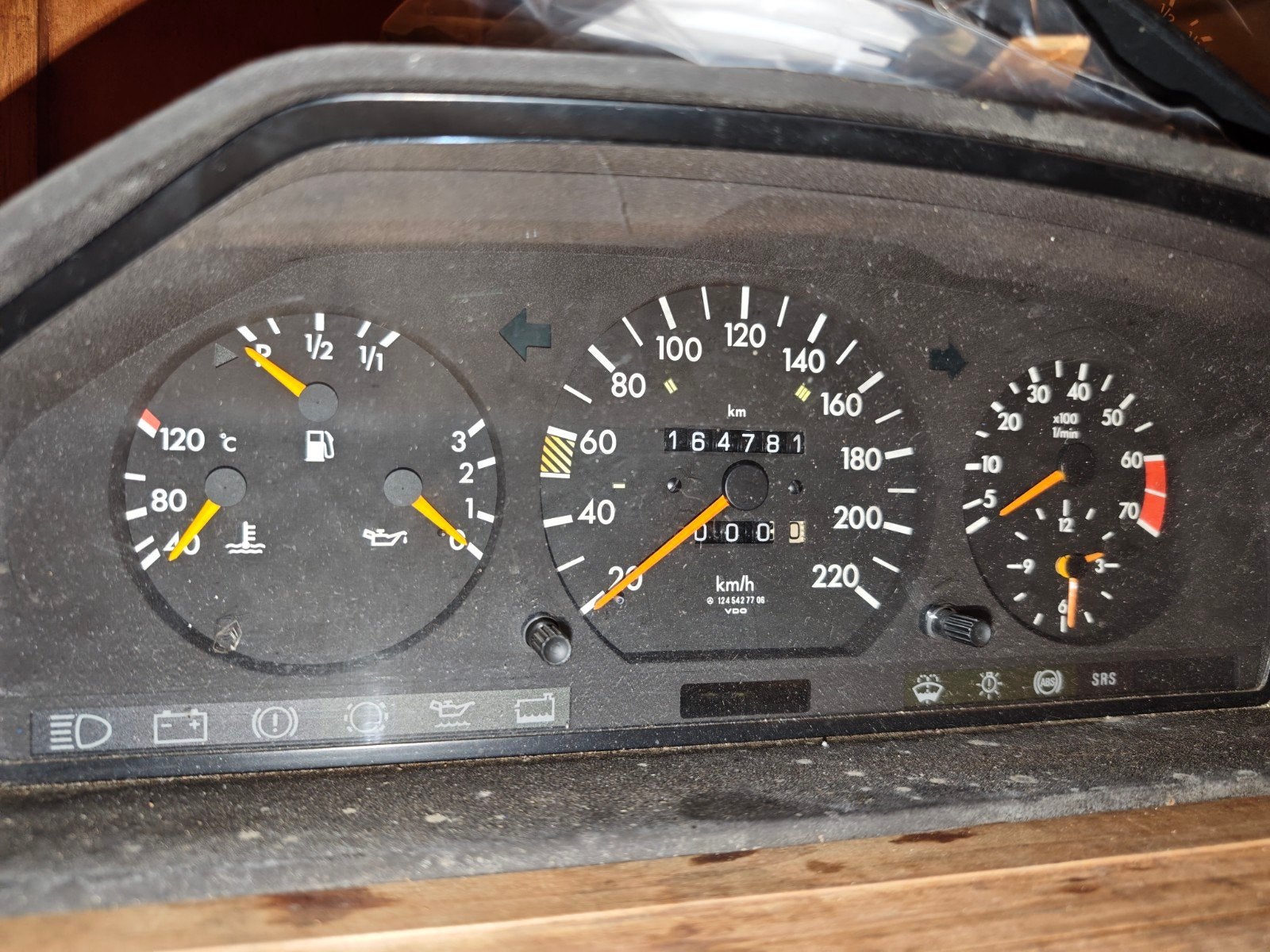 Mercedes w124 cluster instrumentcluster dashboard kmteller, Auto-onderdelen, Ophalen of Verzenden