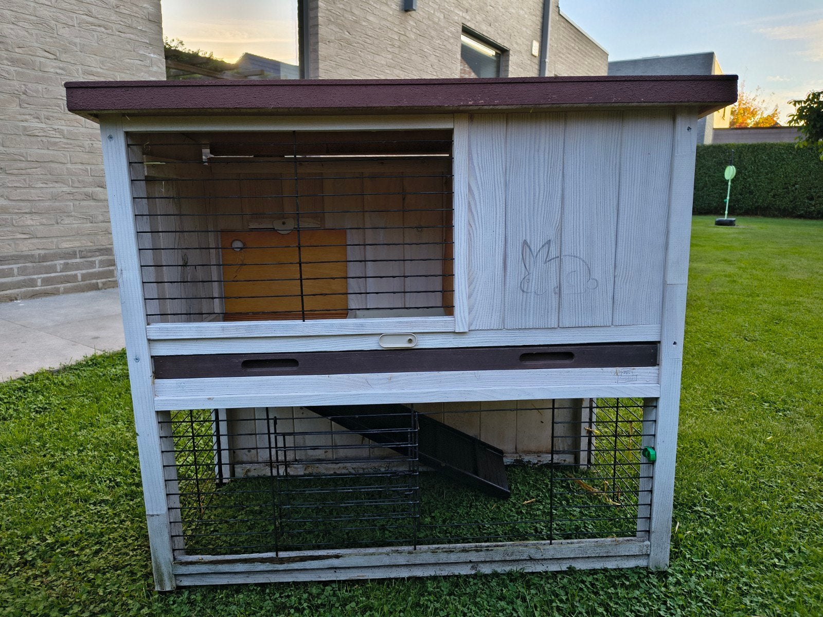 Konijnenhok met extra ren, Dieren en Toebehoren, Ophalen, Gebruikt, Hok, Konijn