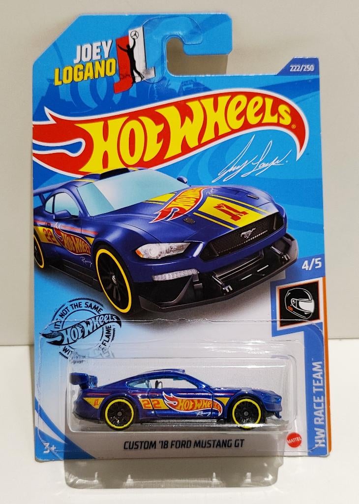 Hot Wheels Custom 18 Ford Mustang GT Joey Logano (2018), Ophalen of Verzenden