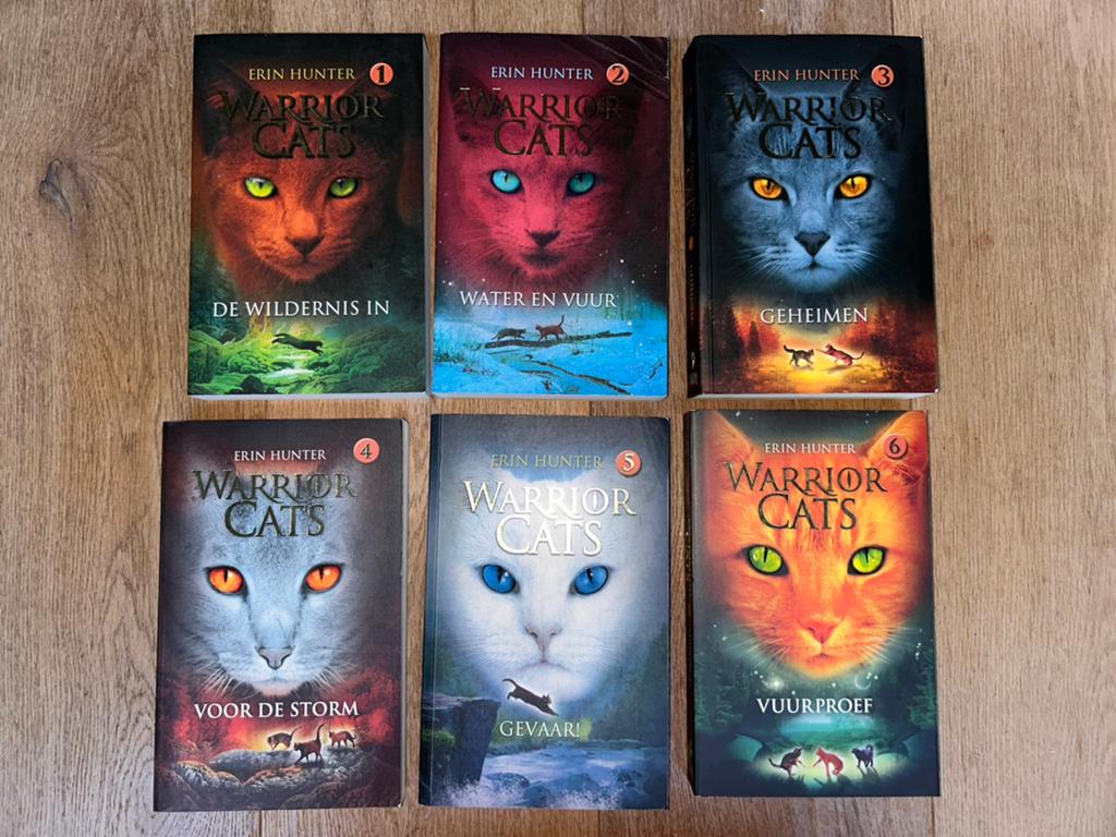 Erin Hunter - warrior cats 1-6, Livres, Livres pour enfants | Jeunesse | 13 ans et plus, Enlèvement ou Envoi