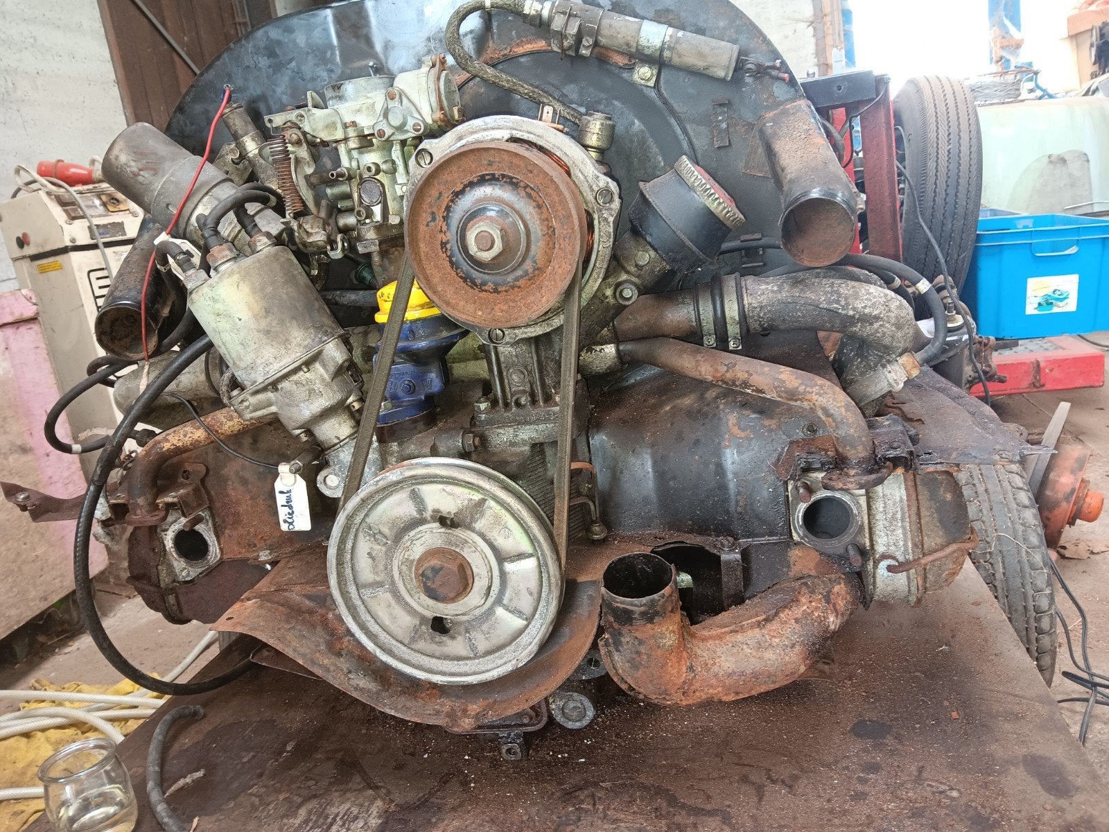 kever bus motor, Ophalen
