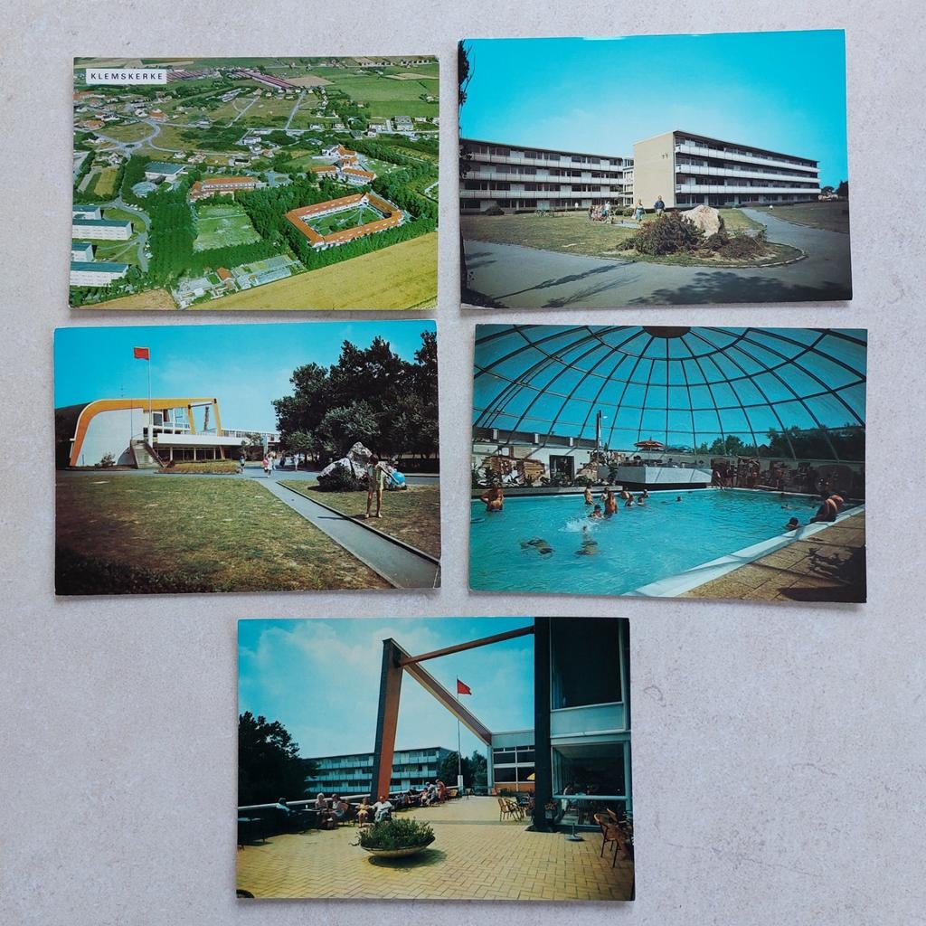 5 niet beschreven postkaarten van Klemskerke, Verzamelen, Ophalen of Verzenden