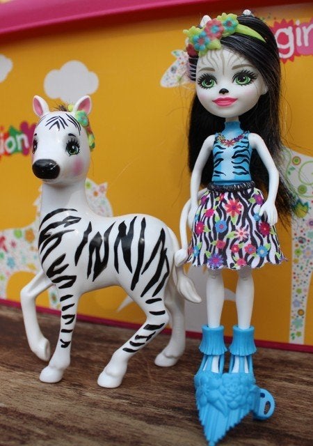 Enchantimals Zelena Zebra & Hoofette, Kinderen en Baby's, Ophalen of Verzenden, Zo goed als nieuw, Overige typen