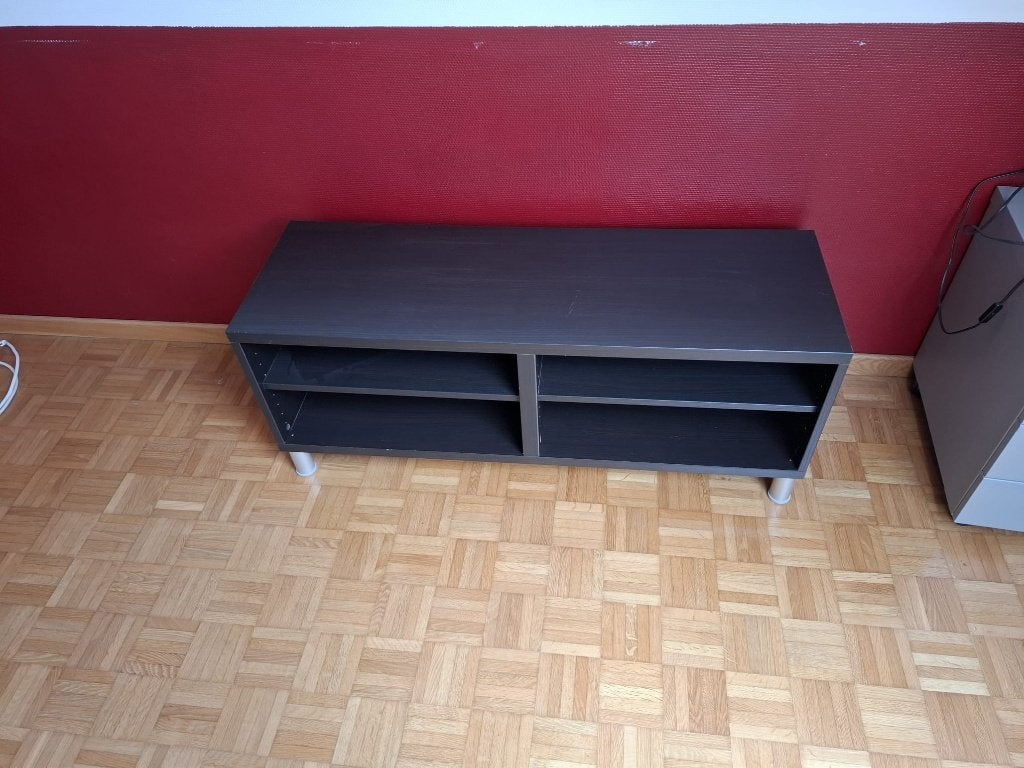meuble tv noir H49XB120XD40, Maison & Meubles, 25 à 50 cm, Moins de 100 cm, 100 à 150 cm, Enlèvement