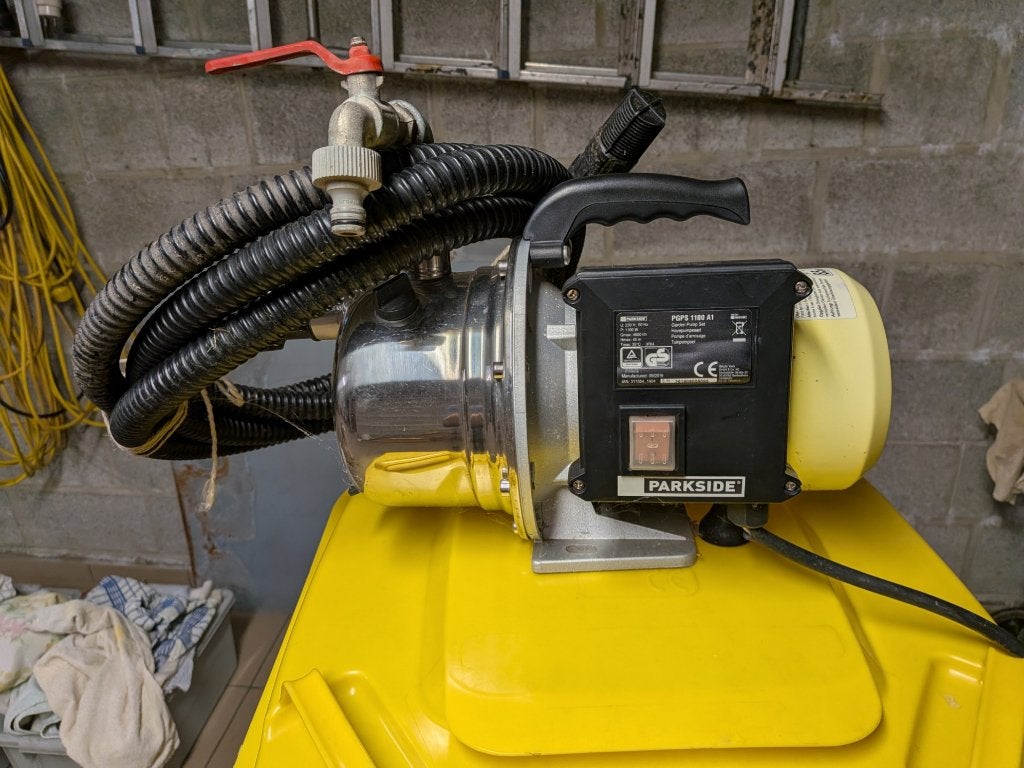 Pompe d'arrosage de jardin, Tuin en Terras, Ophalen, Gebruikt, Elektrisch, Besproeiingspomp