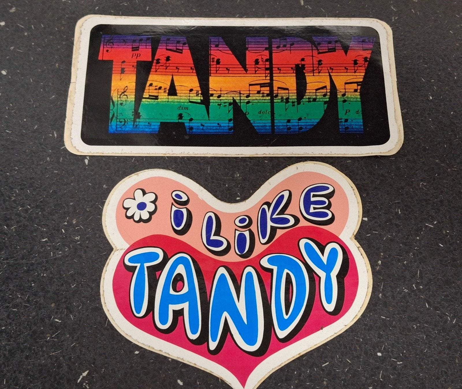 Lot de stickers informatiques Tandy, Enlèvement ou Envoi, Comme neuf, Société ou Association
