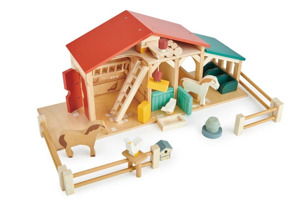 Houten boerderij incl. accessoires ACTIEPRIJS!, Ophalen of Verzenden, Nieuw, Overige typen