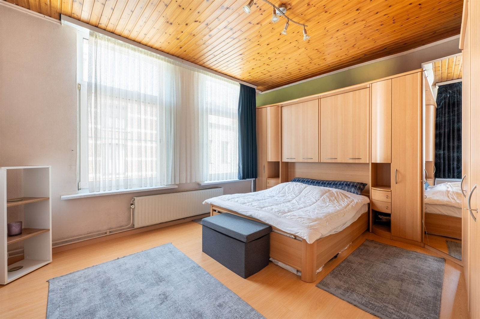 Volledige slaapkamer set te koop (bed, kasten, matras), Enlèvement, Utilisé, Deux personnes