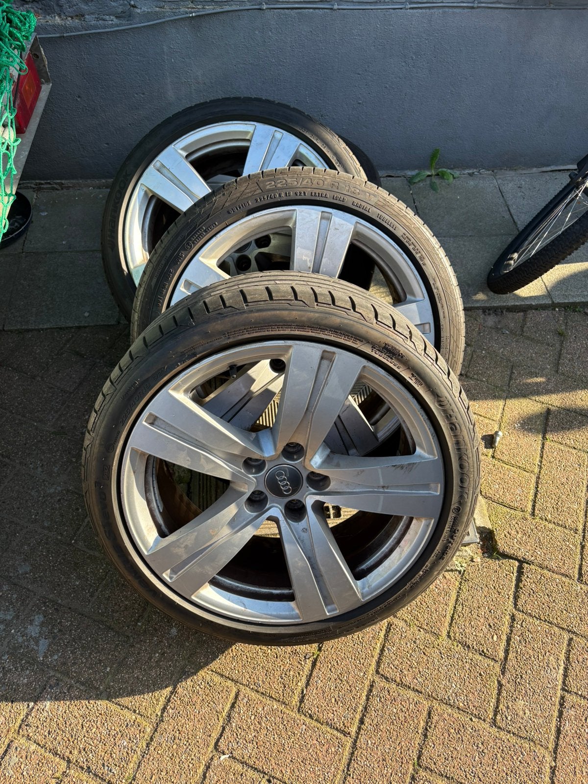 : Audi 18” velgen + banden – 8J ET26, Auto-onderdelen, Ophalen, Band(en)