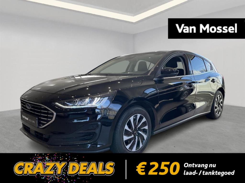 Ford Focus 1.0i EcoBoost MHEV 92kW Titanium, Auto's, 1349 kg, Stof, Gebruikt, Zwart