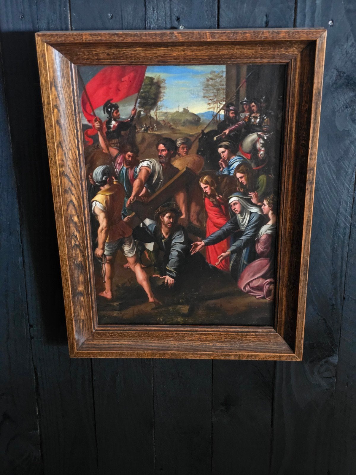 top de peinture ancienne ! ! (huile sur toile), Antiquités & Art, Enlèvement ou Envoi, Autres sujets, Peinture à l'huile, Toile