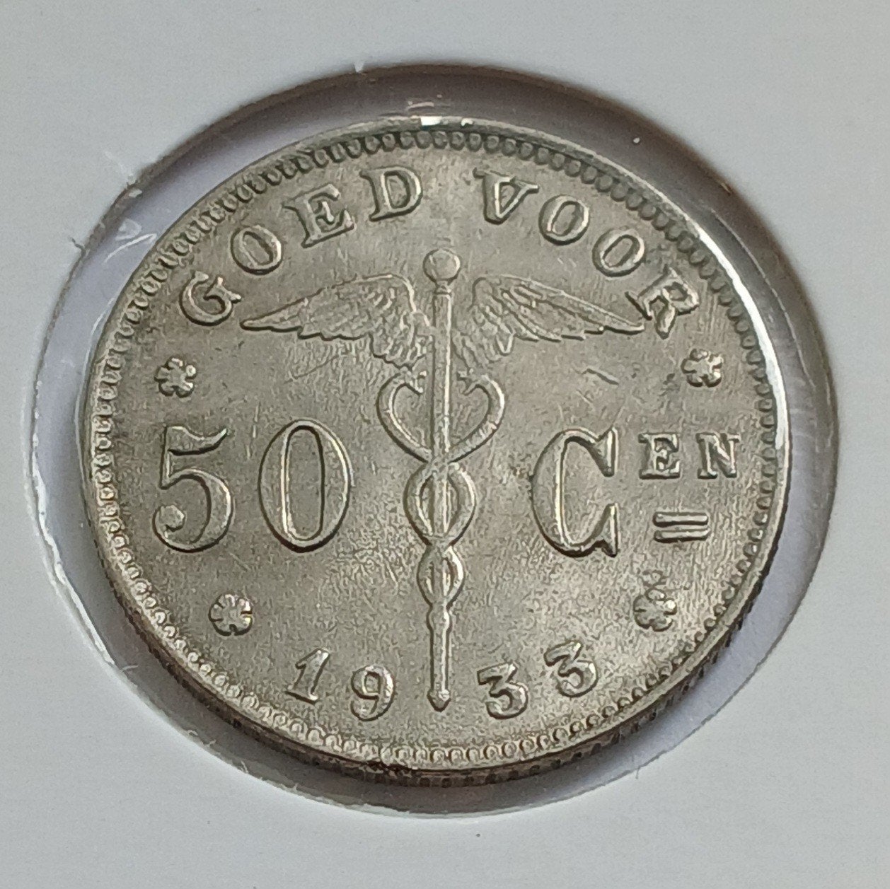 50 centiemen 1933, Timbres & Monnaies, Monnaies | Asie, Enlèvement ou Envoi