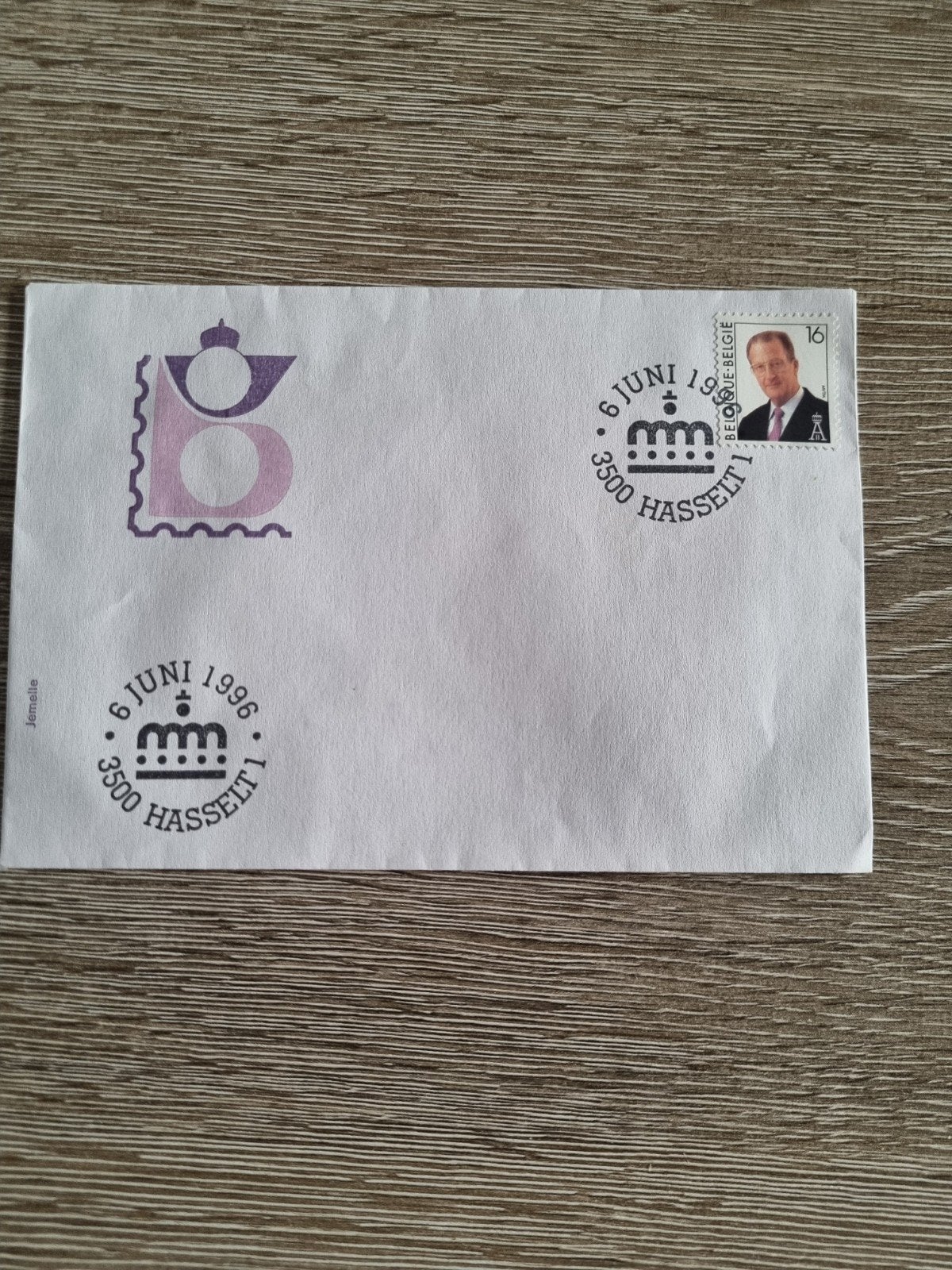 Eerstedagenvelop België 6 juni 1996 (Hasselt), Postzegels en Munten, Ophalen of Verzenden