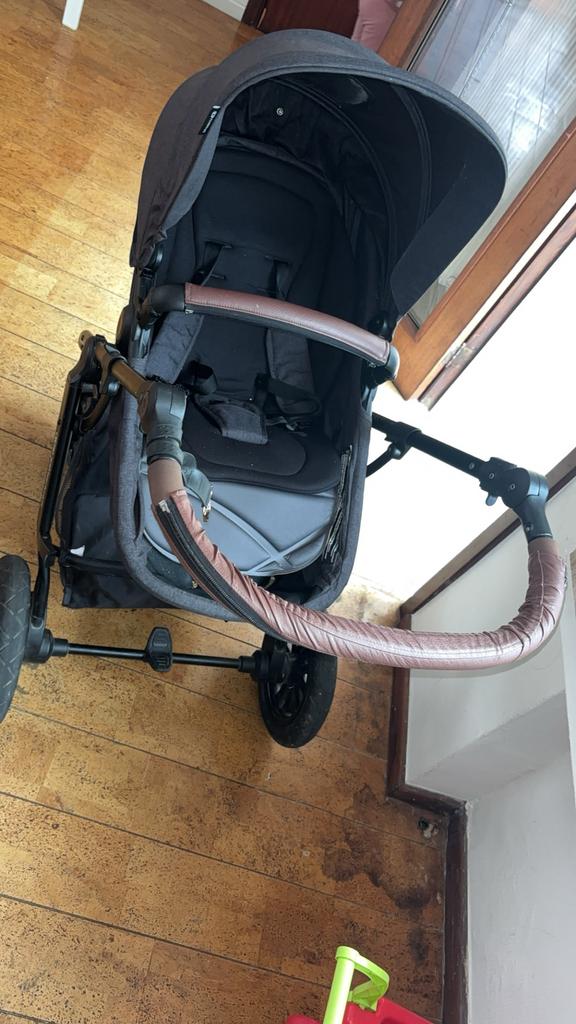 Poussette kinderkraft avec nacelle 2 en 1 et maxi cosy, Ophalen, Zo goed als nieuw, Kinderwagen, Met reiswieg