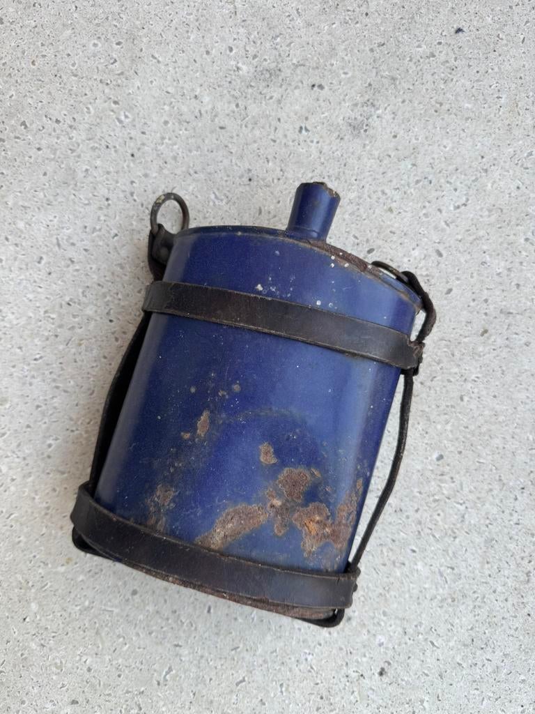 WW1 gourde Anglais avec cuir, Collections, Enlèvement ou Envoi