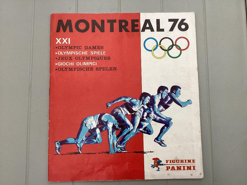 Volledig Panini album MONTRÉAL 76 mooie staat, Enlèvement ou Envoi, Utilisé