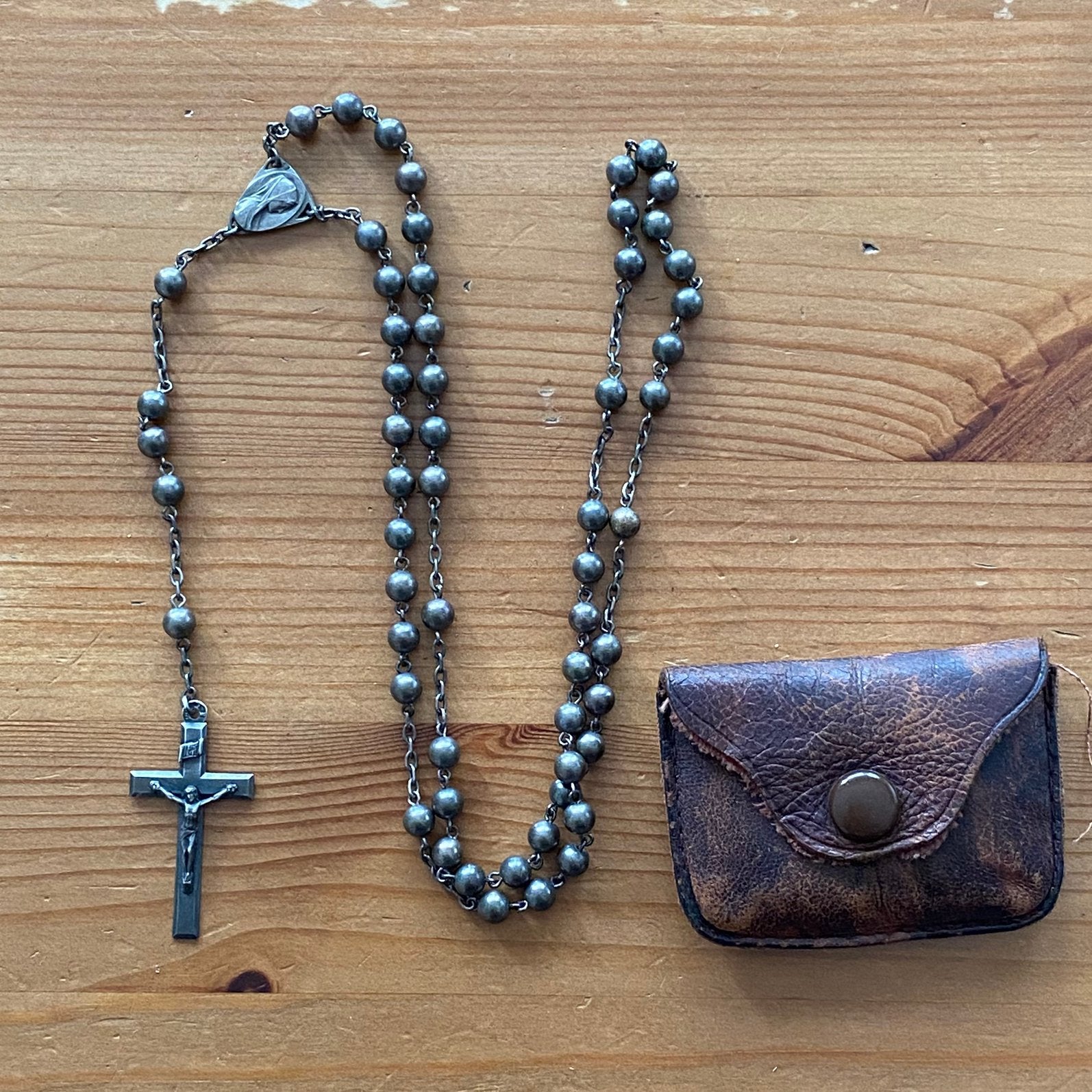 Chapelet catholique en argent massif, Lourdes, Enlèvement ou Envoi, Comme neuf, Christianisme | Catholique