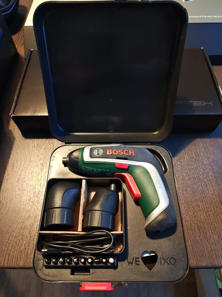 Bosch IXO 7 Set - Excenteradapter en haakse adapter, Ophalen of Verzenden, Zo goed als nieuw