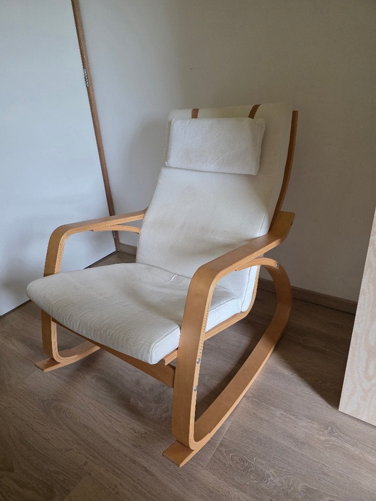 Schommelstoel, Huis en Inrichting, Ophalen, Hout, Gebruikt, 75 tot 100 cm
