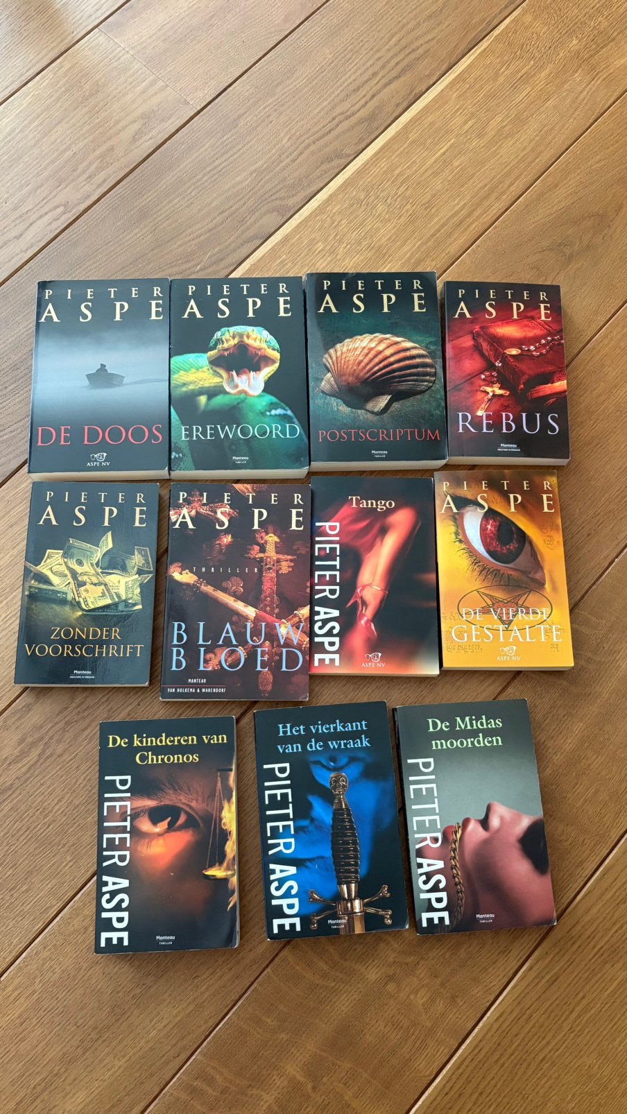 Lotje boeken Pieter Aspe ( 11 stuks ), Boeken, Detectives, Ophalen, Zo goed als nieuw