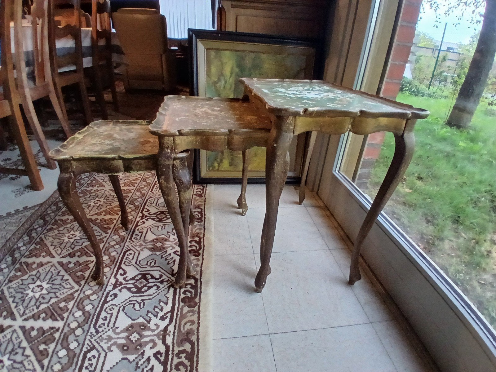 antieke tafeltjes, Ophalen, Gebruikt, Hout