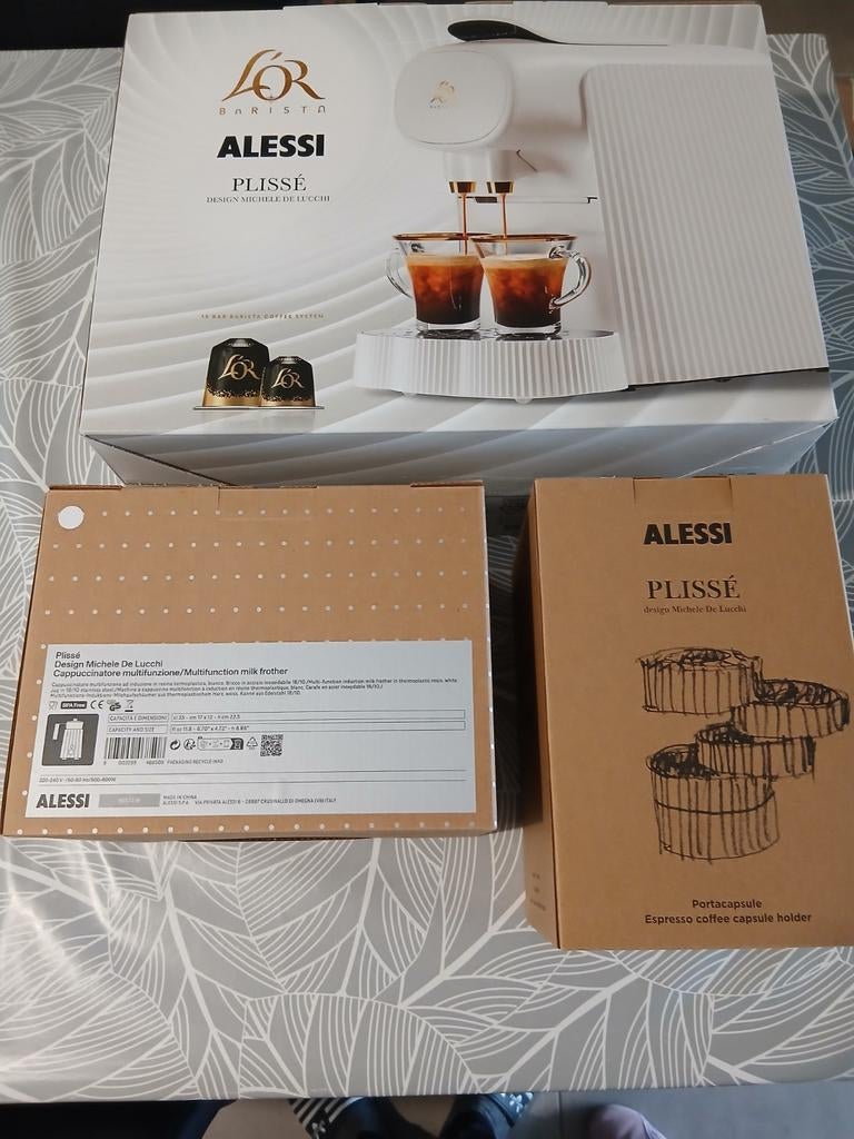 Machine a capsules l'or barista ALESSI, Ophalen, Nieuw