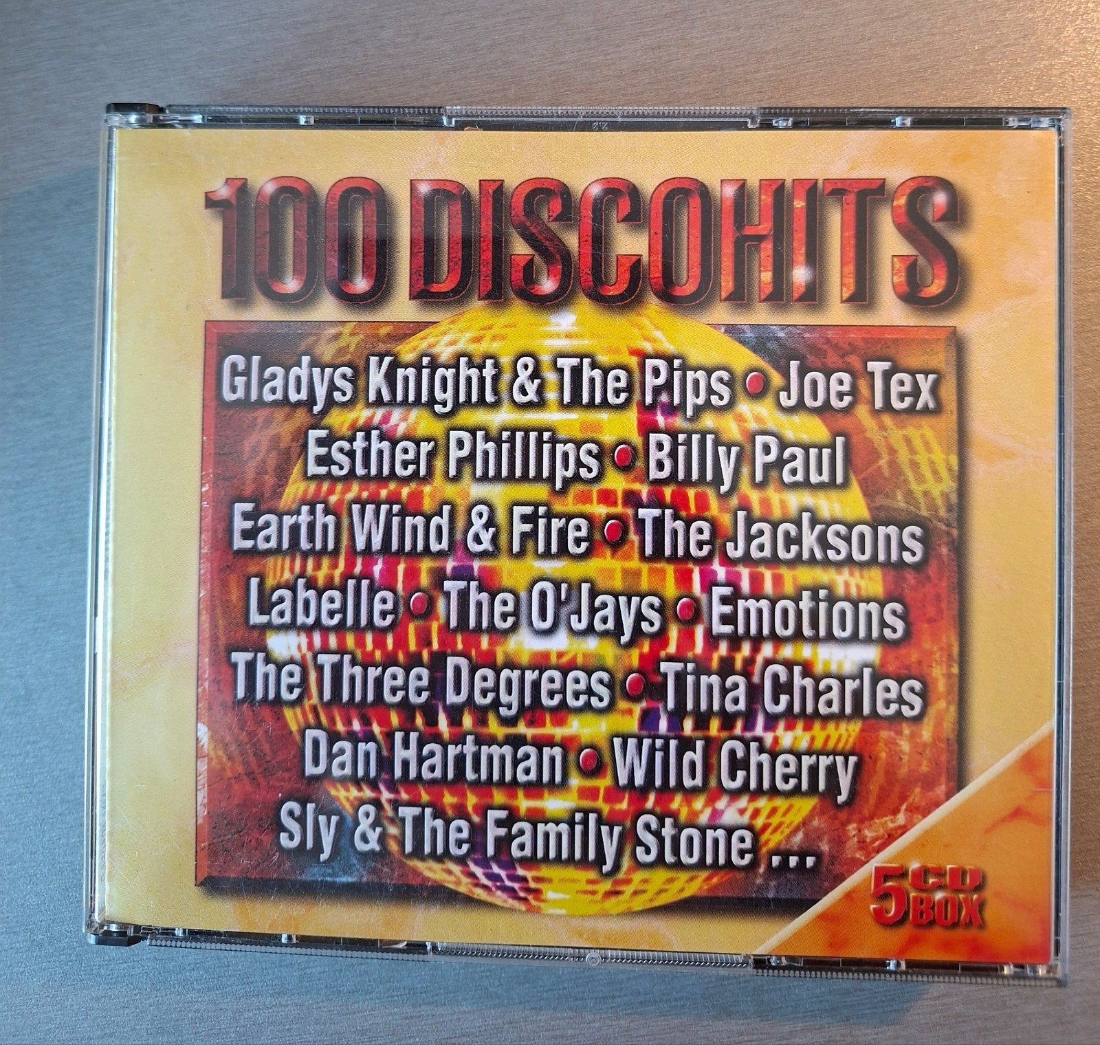 5cd box..100 Disco Hits (Sony)., Ophalen of Verzenden