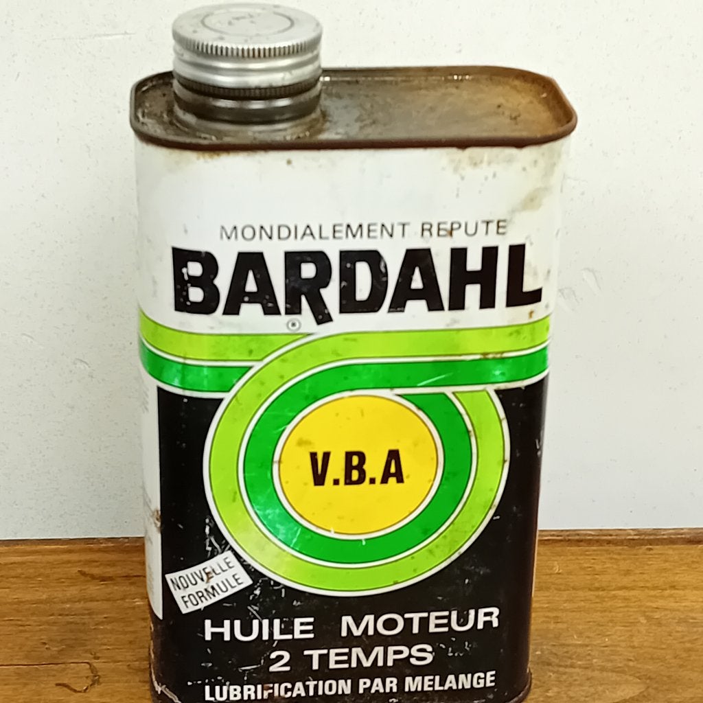 Vintage olieblik Bardahl VBA, Ophalen of Verzenden, Gebruikt