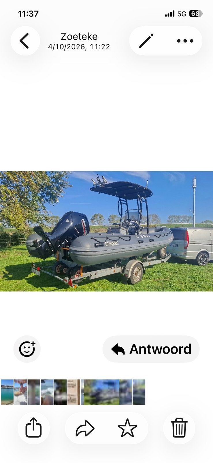 X PRO, 2 m, 115 pk, Mercury, Inclusief trailer