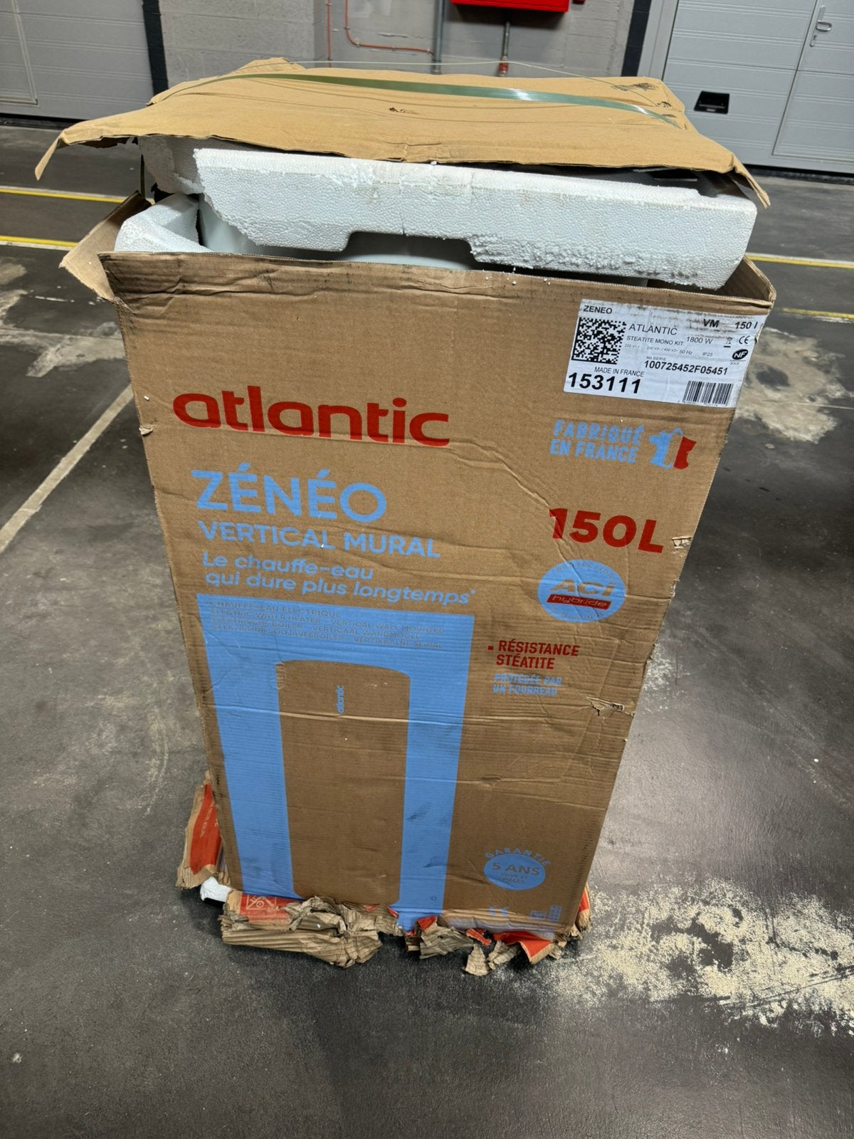 Atlantis ZENEO verticale wandverwarming/boiler - NIEUW, 100 liter of meer, Ophalen, Boiler, Minder dan 3 jaar oud