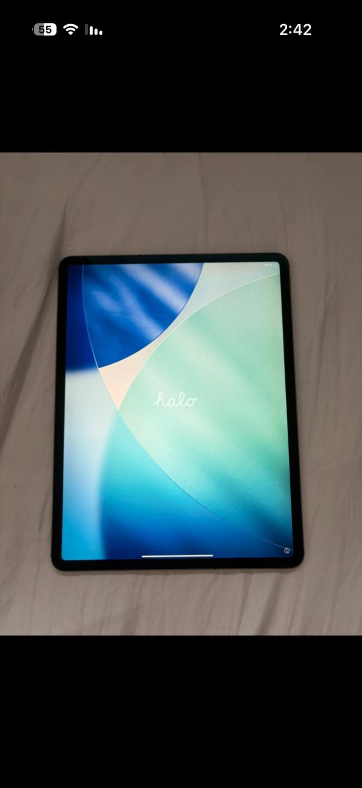 ipad pro 12.9, Gris, 12 pouces, Comme neuf, Enlèvement