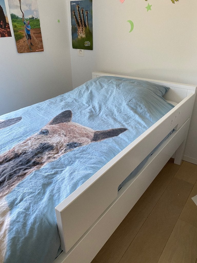 Bed bopita Wit, Ophalen, Gebruikt, 90 cm, Eenpersoons