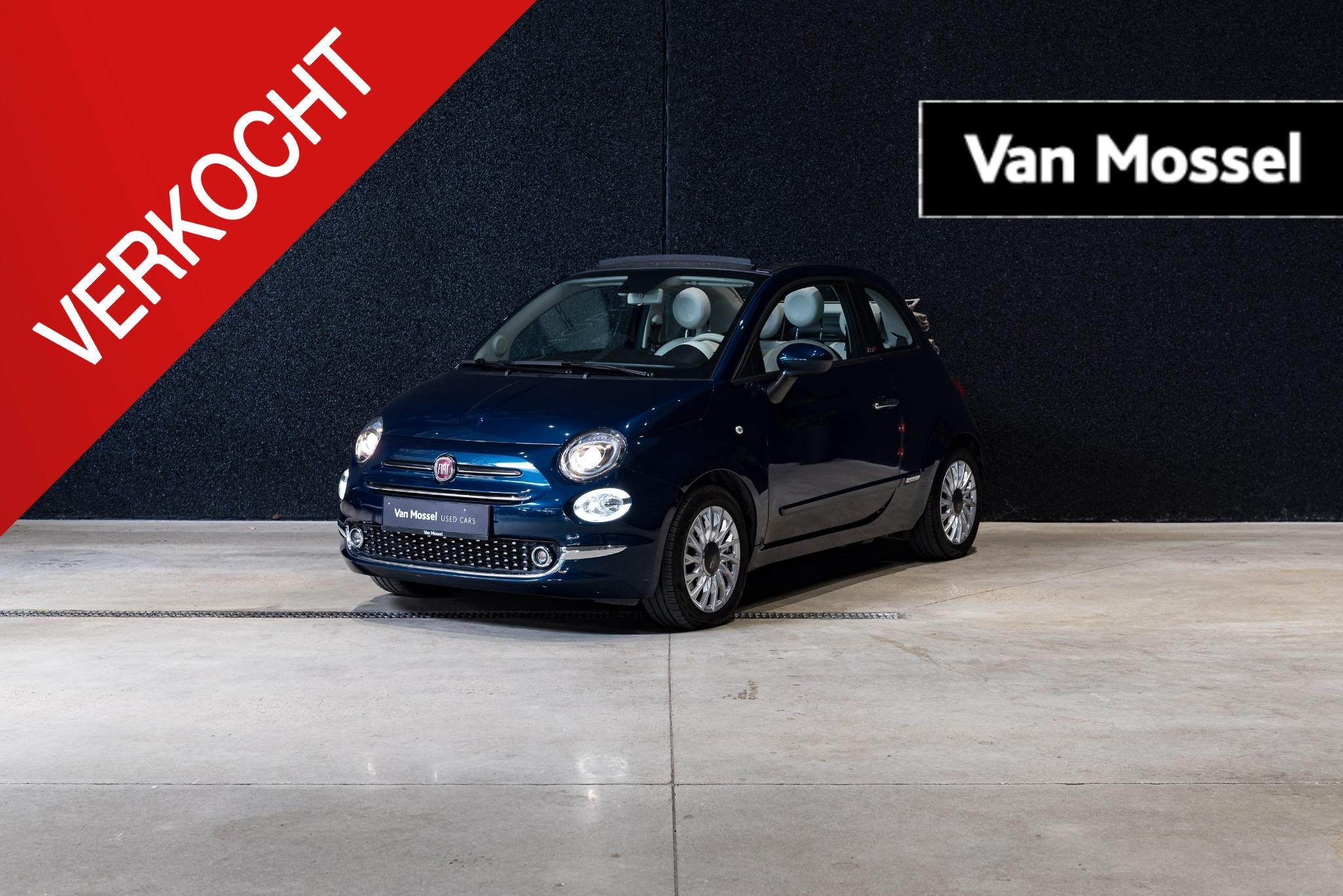 Fiat 500 C 1.2 8v 69hp Lounge CARPLAY | CLIMATE CONTROL | PA, Voorwielaandrijving, 4 zetels, Stof, Euro 6
