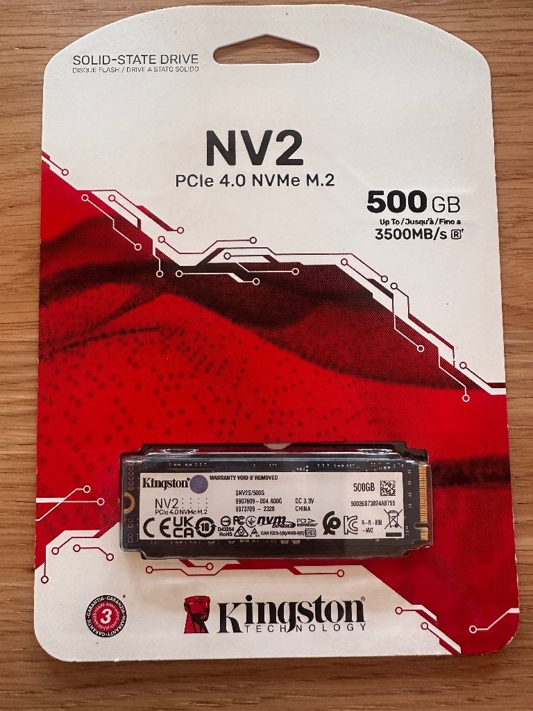 SSD 500GB NVME PCI 4.0, Informatique & Logiciels, Disques durs, Neuf, Kingston, SSD, Interne