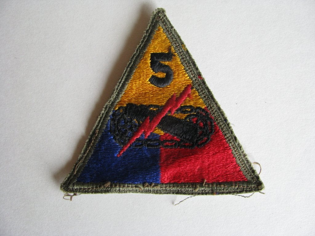 Geavanceerde patch van de Amerikaanse 5e divisie., Verzenden