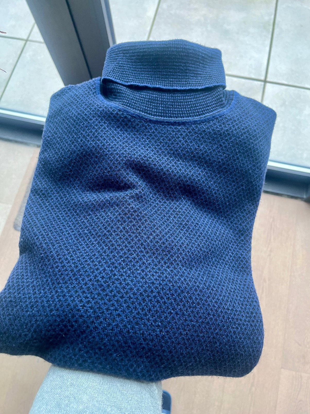 Italiaanse coltrui, Ophalen of Verzenden, Zo goed als nieuw, Maat 48/50 (M), Blauw