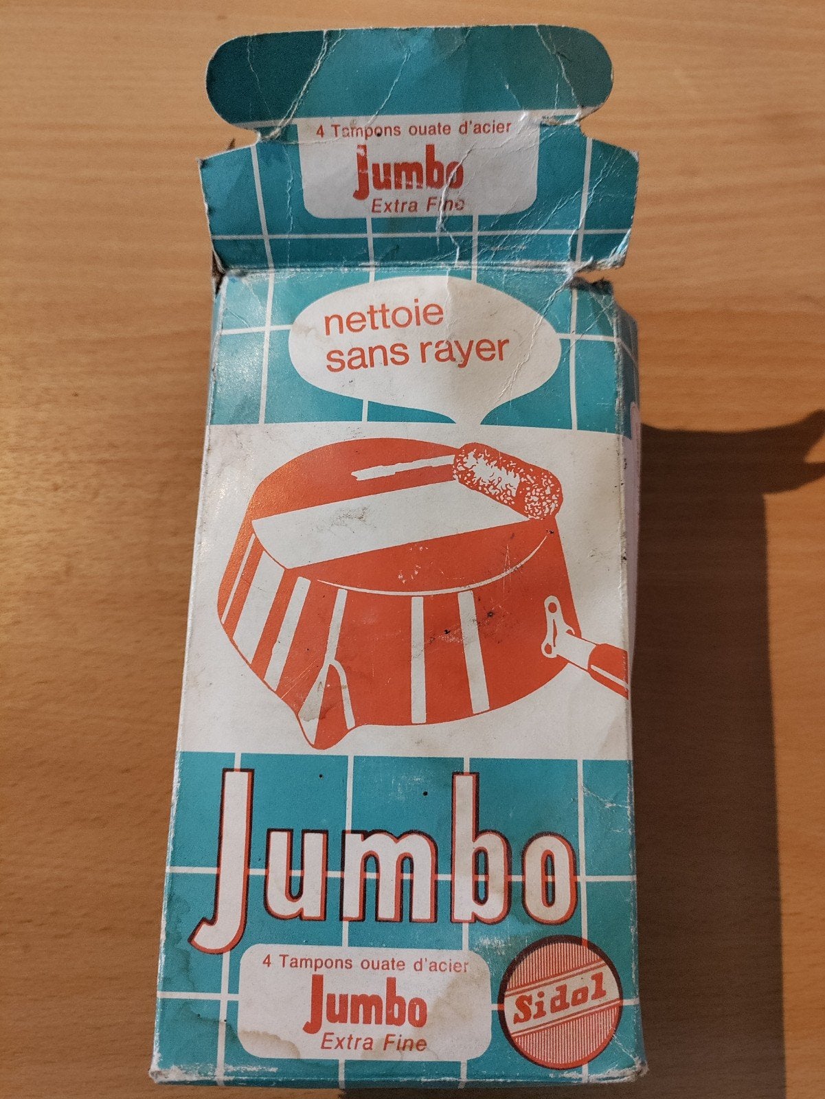 Vintage Jumbo / Sidol Reclamedoosje – Retro Keukendecoratie, Verzamelen, Ophalen of Verzenden