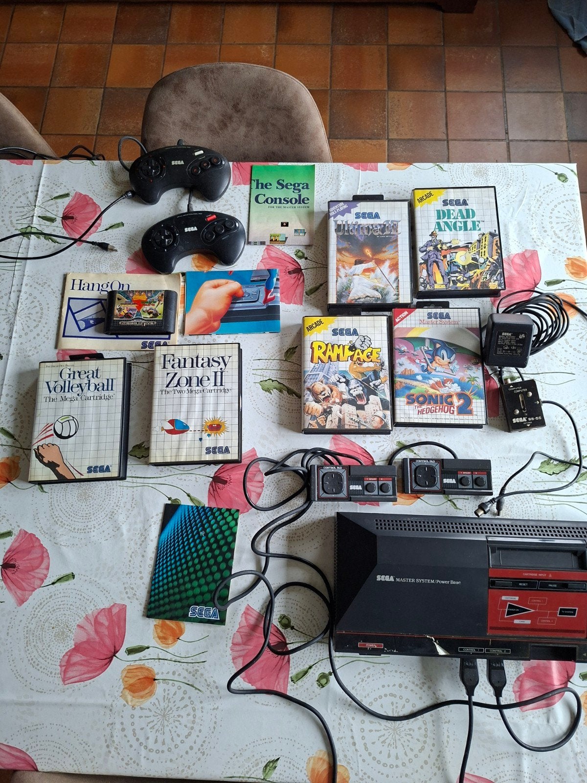 Sega Master system 1, Games en Spelcomputers, Ophalen, Gebruikt, Met 3 controllers of meer, Met games