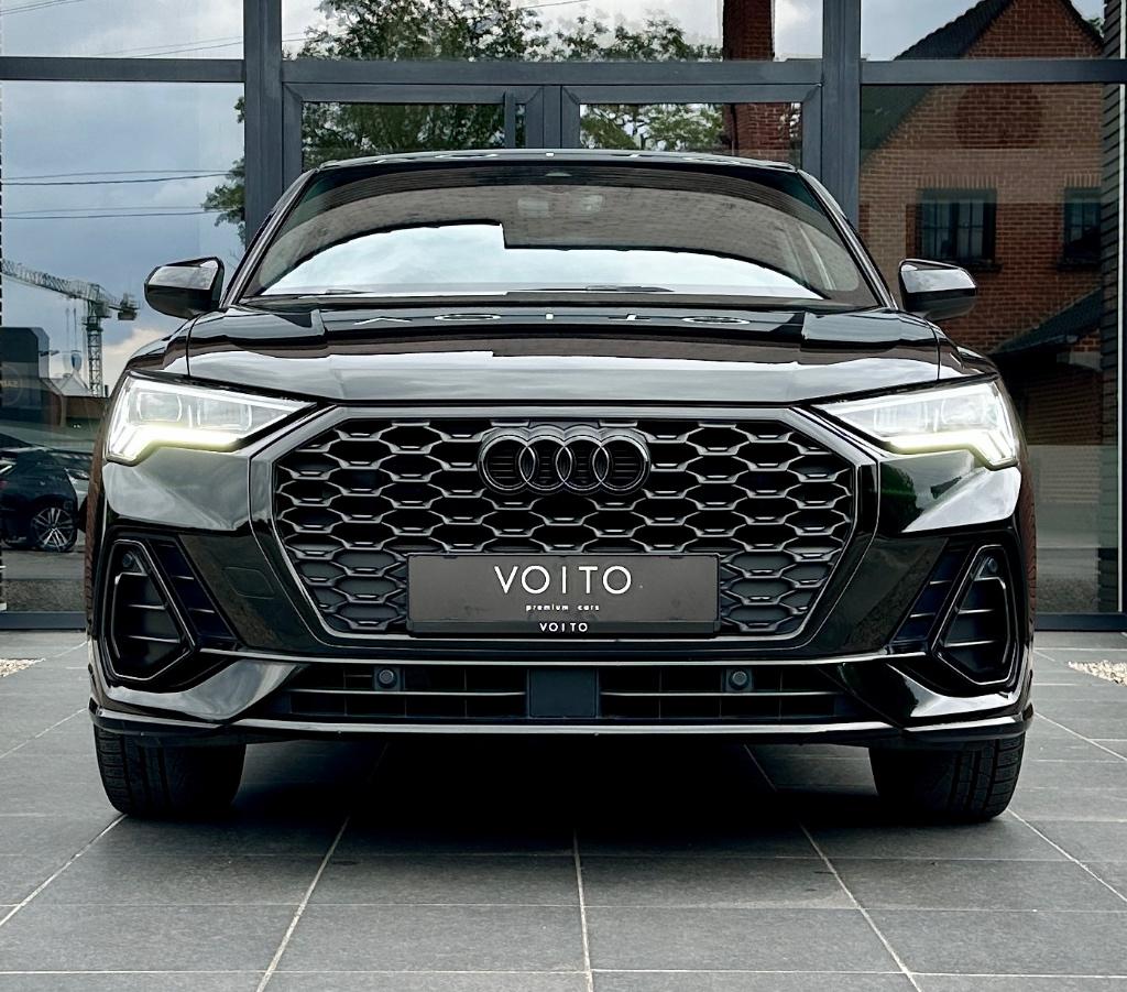 Audi Q3 Sportback 35TFSI S tronic 3X S-LINE/CAM/LED/VIRTUAL, Auto's, 158 g/km, 4 cilinders, Zwart, 5 zetels