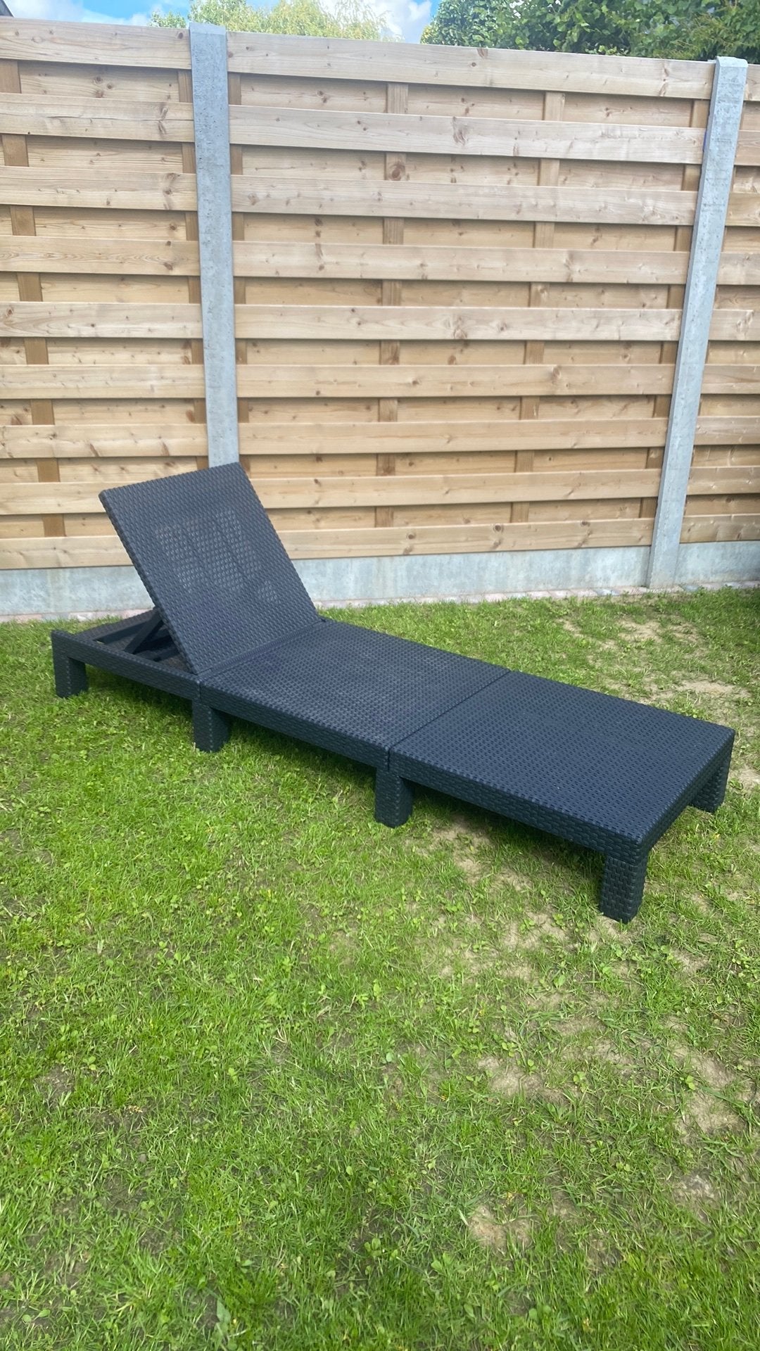 Alibert ligbed wicker, Jardin & Terrasse, Chaises longues, Enlèvement, Utilisé, Osier